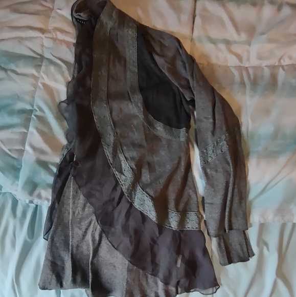 Panilli multi fabric open front cardigan NWOT - Picture 6 of 10